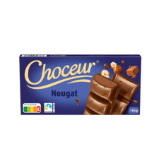 Шоколад молочний з нугою Choceur Nougat 185 г