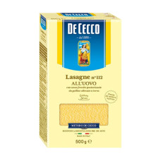 Листы для лазаньи De Cecco Lasagne n112 all uovo 500 г